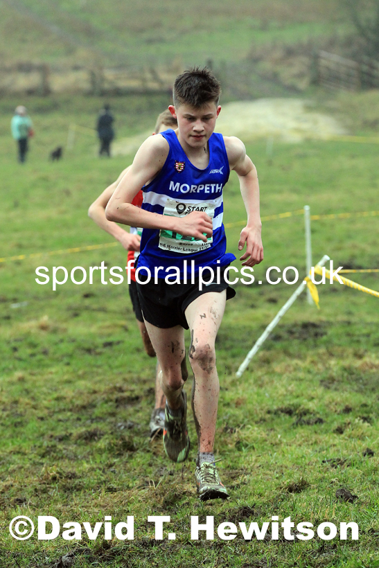 Boys under-15s 2022 North Eastern Harrier League, Thornley Farm, Peterlee, County Durham. Photo: David T. Hewitson/Sports for All Pics